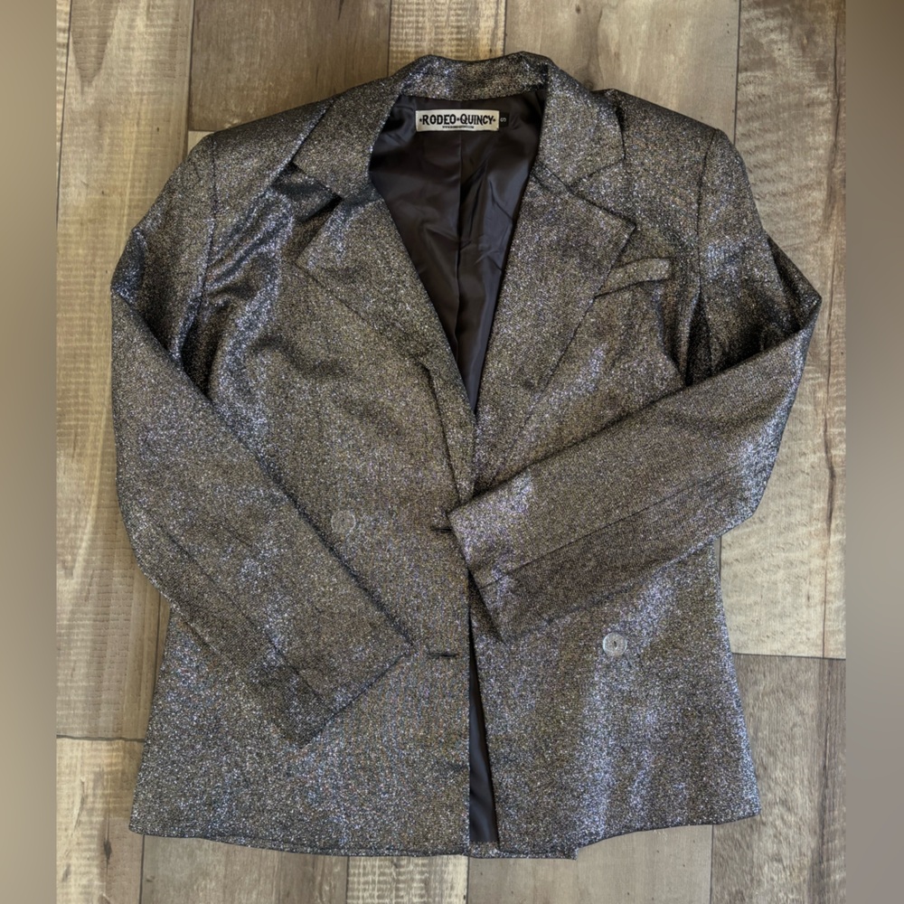 Rodeo Quincy Silver Sparkle Blazer